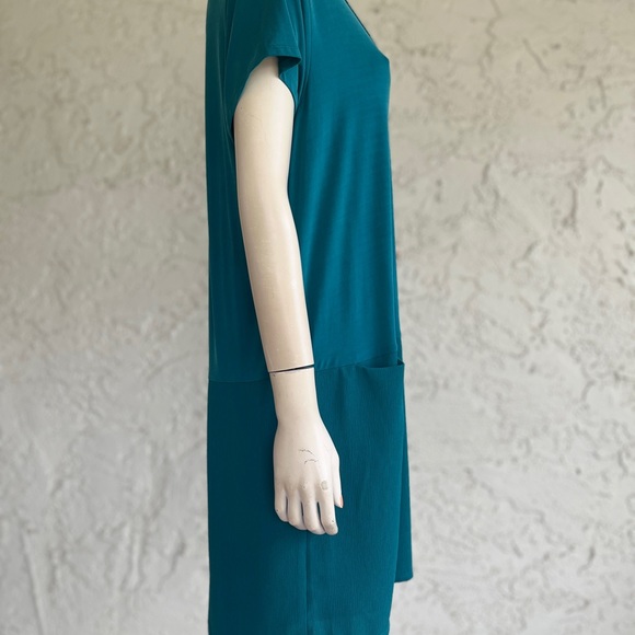 DOLAN Left Coast Collection Dress Turquoise Blue Stretch Tunic Anthropologie PL - Picture 7 of 8